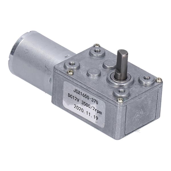 DC Motor JSX1650?370 Elektrisk Orm Reduktionsmotor til Døråbnere Miniature Spil DC12V 2rpm