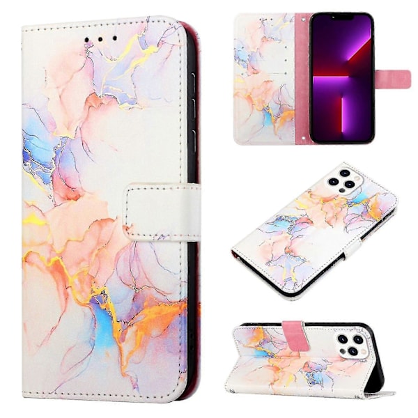 Marmor Mønster Cover til iPhone 13 Pro Max LS004