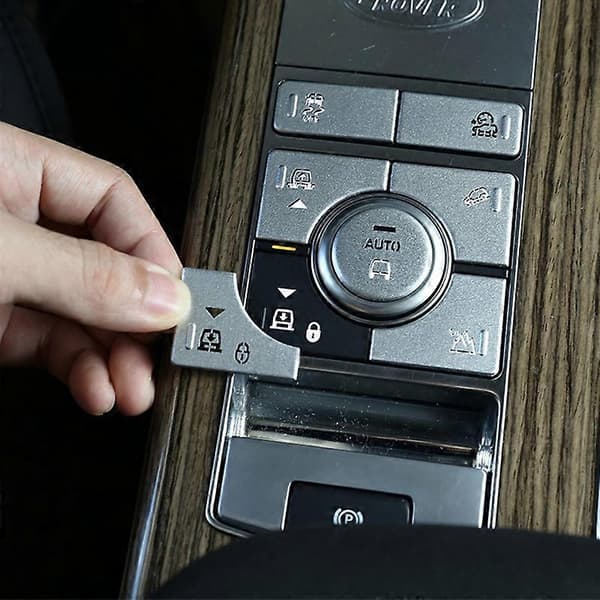 7 stk. Bilkørselsfunktion Knap Mærkat Metal Centerkonsol Knap til Range Sport 2018-2020