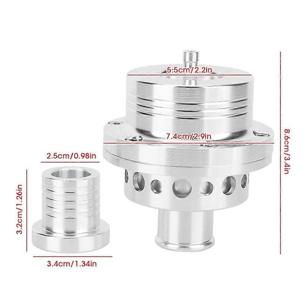 Universal Turbo Dump Blow Off Ventil BOV Aluminiumlegering Trykaflastningsventil Modifikationsdele
