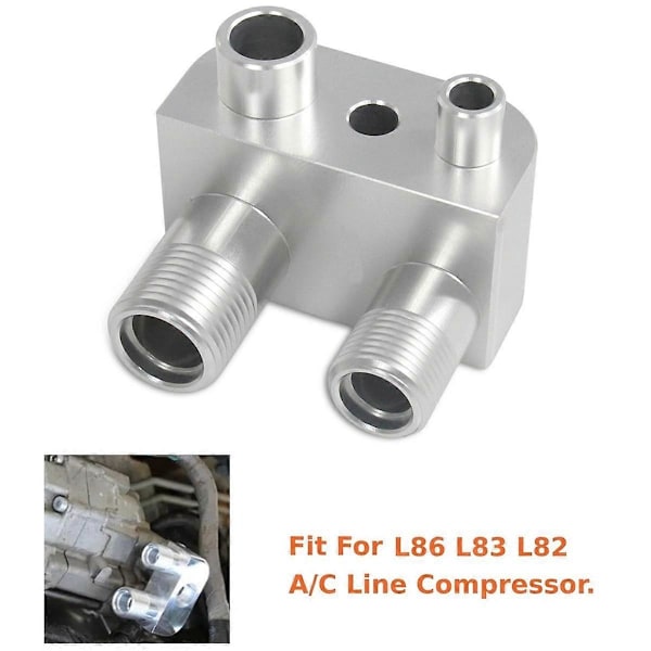 Motorombygningskonvertering A/C Linje Kompressor Adapter Fittings Tilbehør til Gen V L86 L83 Tilbehør