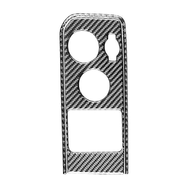 Karbonfiber LHD for Sirrra 1500 14-2018 Frontlykt 4WD Modus Bryterpanel Trim Interiørtilbehør, B