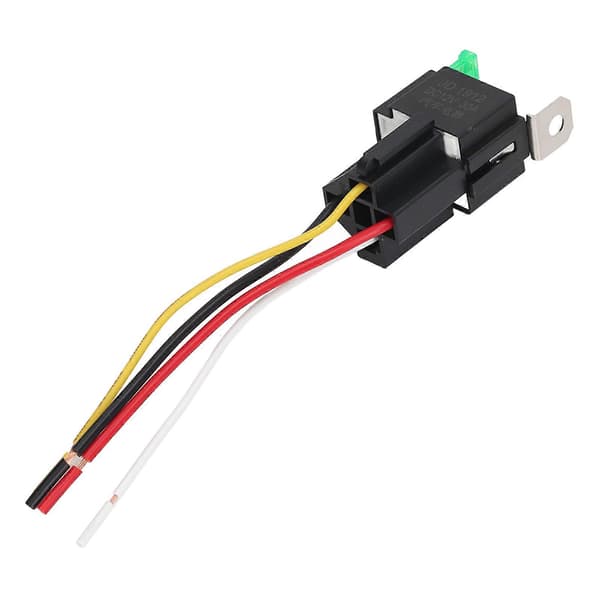 5 stk. Automotive Relæ 12V DC 30A 4 Ben 4 Lednings Interlocking Relæ Sokkel Sæt Kit til Køretøj