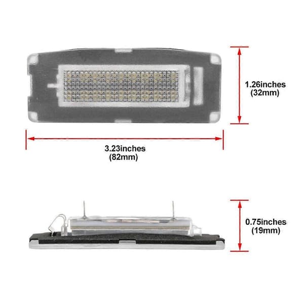 Bil LED Registreringsskyltsbelysning 673001401 för M157 2014-2020 Bil Nummerplåtslampa