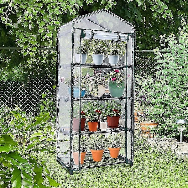 Flower House Mini Hemväxthus Frostskydd Litet Blomskjul Suckulent Inomhus Balkong Utomhus Värmeisolering Plastöverdrag 126X49X69CM