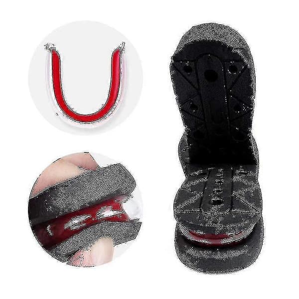 Unisex 3cm 5cm 7cm Eller 9cm Hælhøjde Forhøjelse Sko Indlægssåler (sort) 4 Layer(7.5cm)