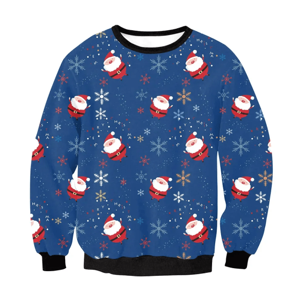 Ugly Christmas Sweater Herr Dam Tröjor 3D Rolig Söt printed Holiday Party Xmas Birthday Sweatshirts Unisex pullovers Toppar style 12 M