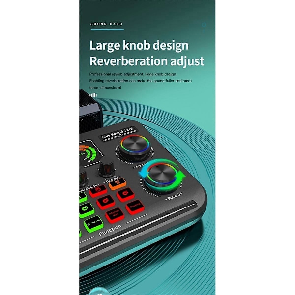 Eksternt Bluetooth Lydkort Live Lydkort Datamaskin PC Lydkort Lydmikser Live Mikser Støyreduksjon Miksere