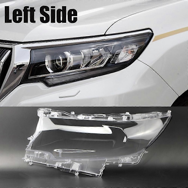 for Prado 2017 2018 2019 Venstre Side Bil Frontlykt Deksel Hovedlys Lampe Transparent Lampeskjerm Skall Linse Glass