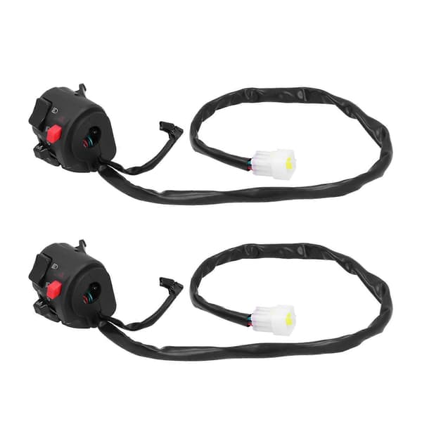 2 stk. 2,3 cm Styrkontakt Forlygte Blinklys Horn Gear Controller Universal til Motorcykel