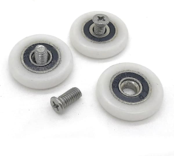 8 Duschdörrsrullar Hjul Löpare Trissor Rulle 20mm