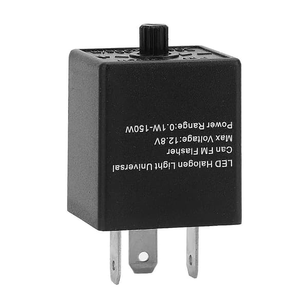 12V 24V 3-PIN Justerbart LED Blinkrelæ Blinklys Blinklygte Til Biler Motorcykler