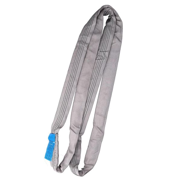 Runda lyftstroppar Ändlösa Kraftiga 4T Lastkapacitet Riggnings Dragremmar 70mm Bredd Grå (2 meter 6.56ft)