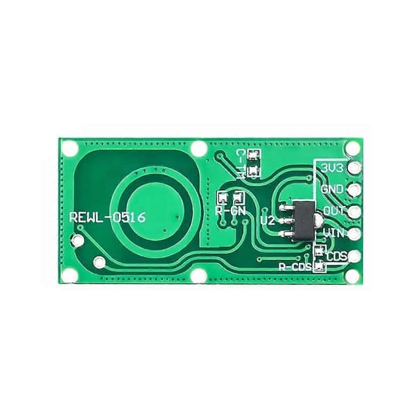 RCWL-0516 Mikrobølge Radar Bevægelsessensor Modul Menneskekrops Induktion Intelligent Modul Output 3.3V 5-8M