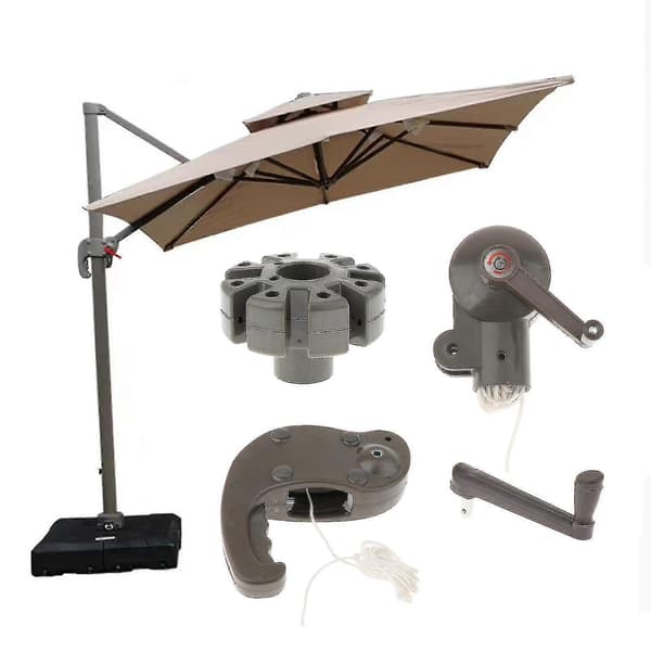 Tilbehør til terrasseparasoll, dekkparasoll til balkong, strand, terrasse Handrail set