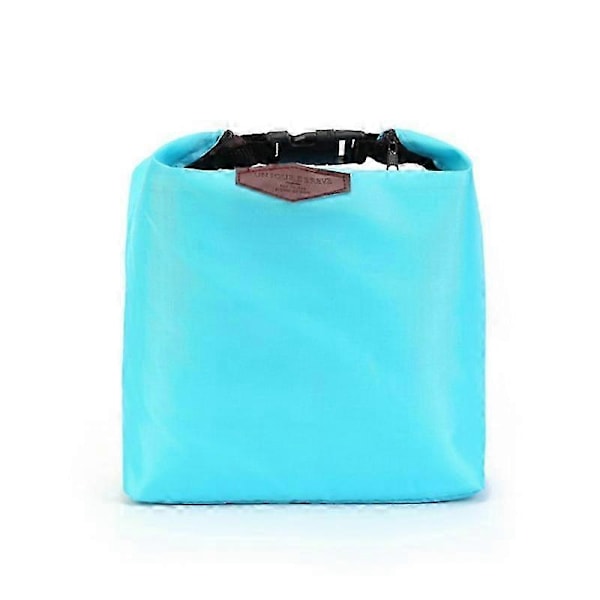 Isoleret madkasse Nylon Vandtæt Madkasser Tote Madposer Termisk Køletaske Picnic Mad blue
