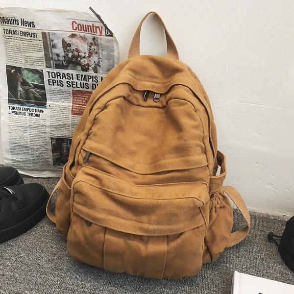 Retro Casual Ryggsäck Dam Resväska Mode Stor Kapacitet Ryggsäck green