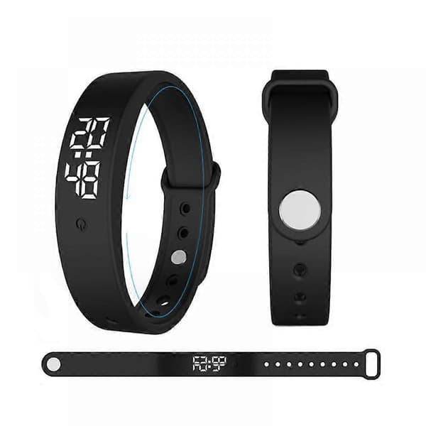 Smart Armbånd LED Vanntett Aktivitetsmåler Alarm Bluetooth