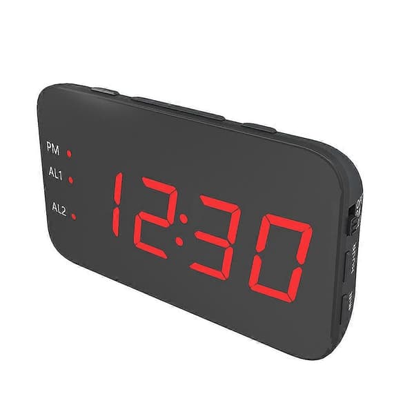 LED digital vekkerklokke med slumrefunksjon, automatisk smartklokke, bærbar