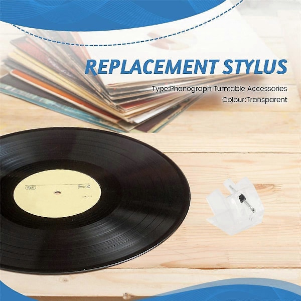 Erstatningsstift for ST55D ST29D ST57D Elektra LP Platespiller Tilbehør Transparent