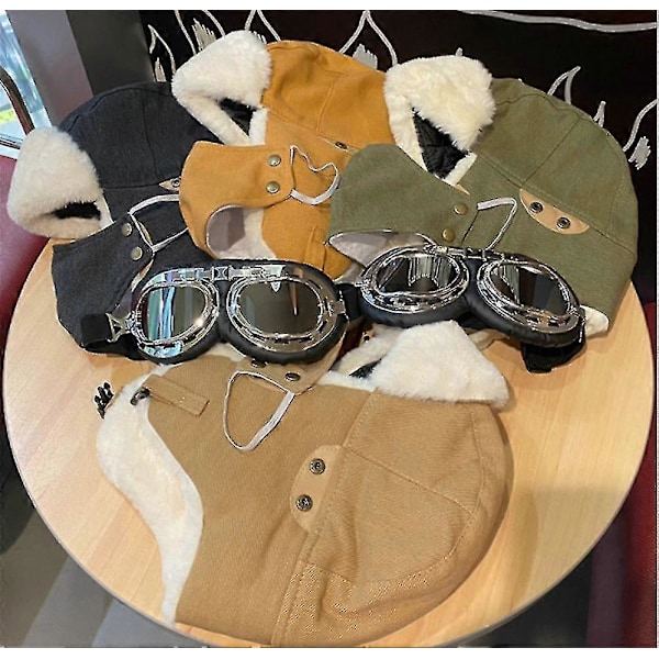 Vinterhue Hold Varmen Unisex Vinter Trapper Aviator Trooper Øreklap Ski Hue yellow