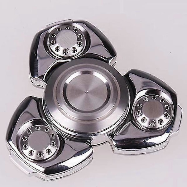 Senior Alumiinioksidi Metallinen Fidget Spinner Ruostumaton Teräs Messinkipinnoitus Timanttikiillotus 606 Hiljainen Laakeri Sormi Fidget Gyro Mirror white