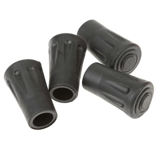 4 stk Erstatningsgummitupper for vandrestaver, gåstaver, trekkingstaver 4cm