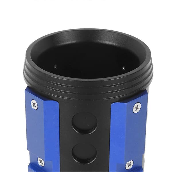 63 mm udstødningsrørspids, halerør, støjreduktion, robust udstødningsrør, halerør til Wrangler til rør med 38 til 63 mm diameter, blå