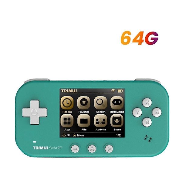 Älykäs pelikonsoli AMPOWN Matchingille 2,4 tuuman IPS-näyttö avoimen lähdekoodin retro-käsikonsoli Wifi VS käsikonsoli, C