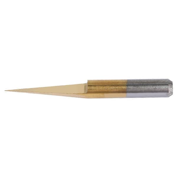 10 st 3,175 mm Titancoated Volframstål Gravyr CNC Bit Carving Tool (3,175*10*0,1)
