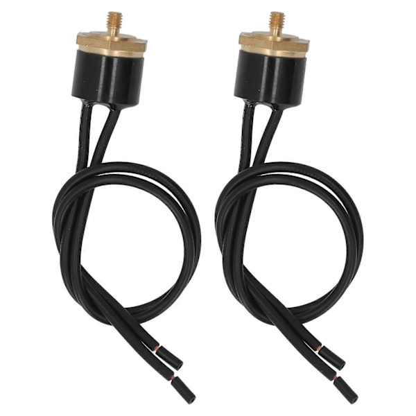 2 kpl Termostaattikytkin Vedenpitävä Ei valokaarta KSD301 Lämpötilansäätökytkin Johdolla 250V M4 40