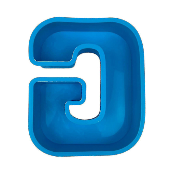 Alphabet Kagebageform Engelsk Bogstav Silikoneform 3d Alfabet Bogstav G