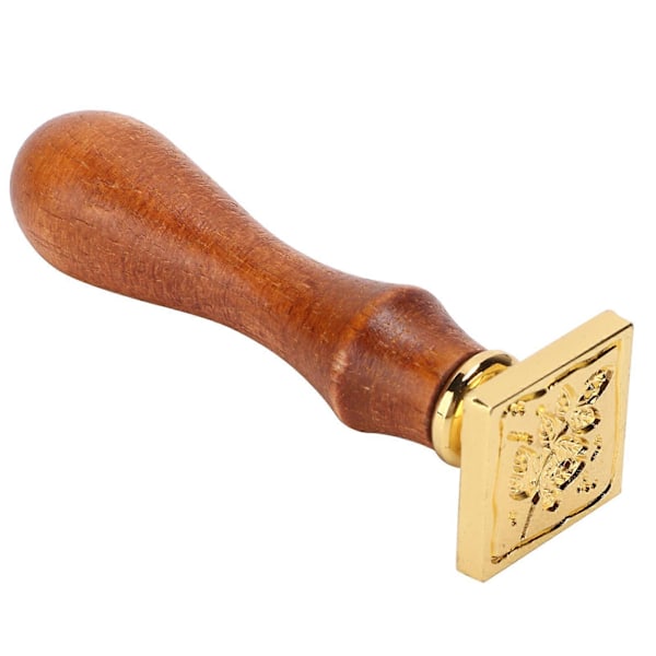 Vokssegl Stempel Nem Installation Simpel DIY Klassisk Forsegling til Kuverter Invitationer Bryllupspynt Blade