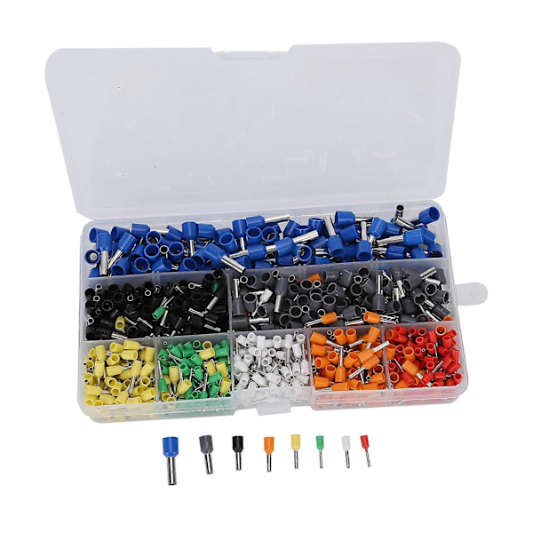 800 stk. Wire Ferrules Korrosionsbestandighed Holdbart Multipel Model Wire Crimping Værktøj til Mekanisk Engineering 800 stk.