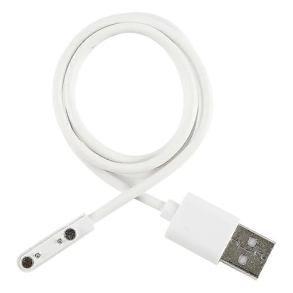1 stk. Q12/s12/s2 Vanntett Barneklokke Magnetisk Ladekabel Smartklokke white