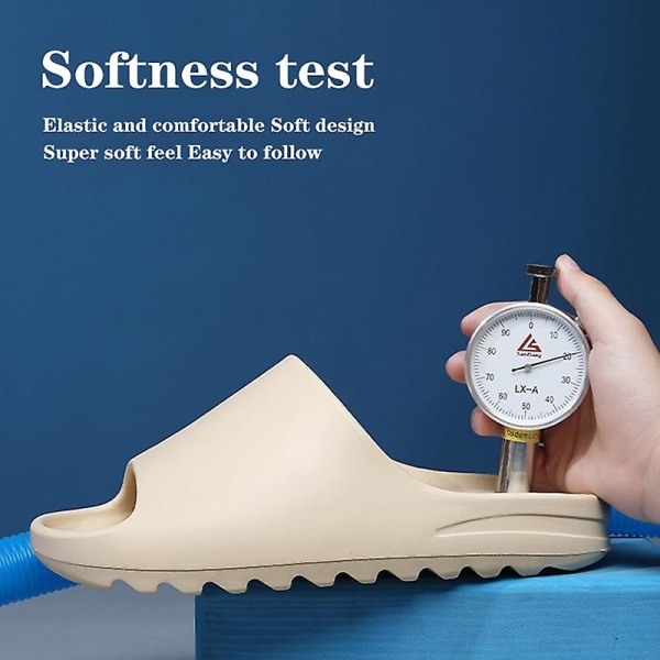 Sommartofflor herr och dam inomhus mjuk botten trendiga tofflor Beige 35-36