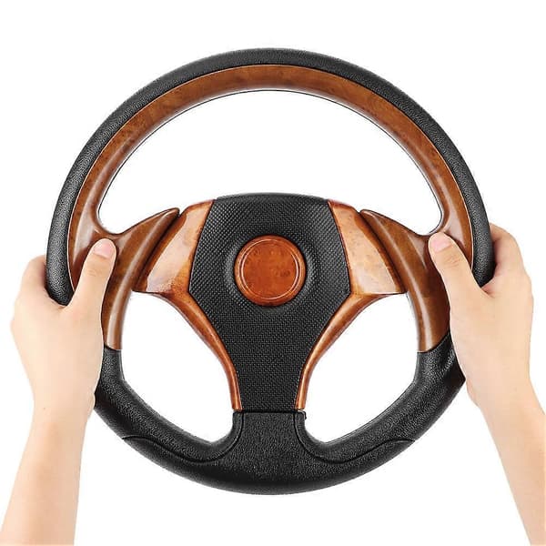 320mm Universal Ratt 6 Bult Typ Imitativ Racing Bil Automobil Modifierad Brun