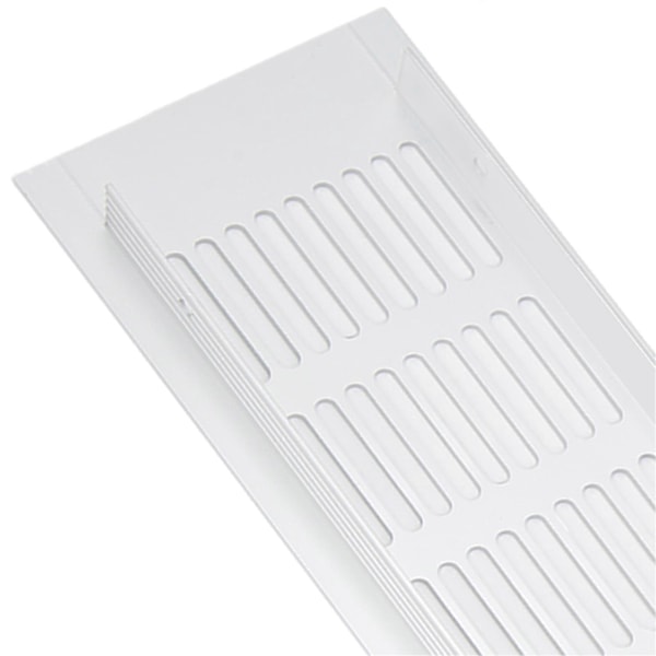 2 st Luftventilationsgaller Aluminiumlegering Rektangulär Ventilationsplatta för Skåp Skoskåp Garderob 80x500mm