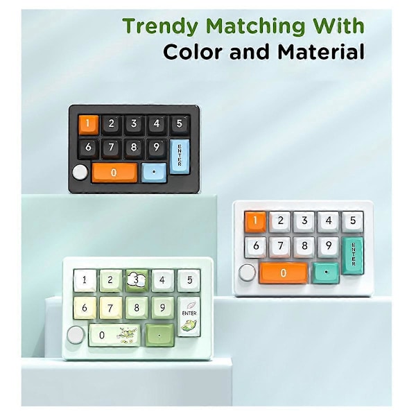 Tre-läges Hot-Swappable Digital Mekaniskt Tangentbord Makro Definition RGB Gaming Mekanisk Knappsats Ratt Hårdvara Grön