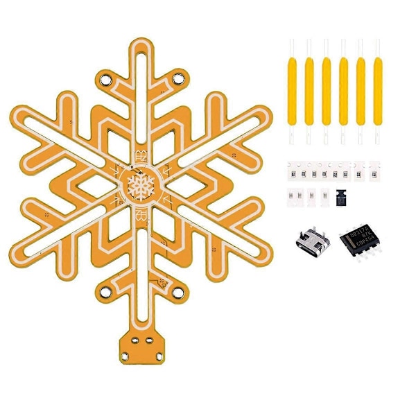 Snefnug Lampe Touch Trinløs Dæmpning Touch Natlys DIY Kit til DIY Romantisk Gave Uden Kabinet