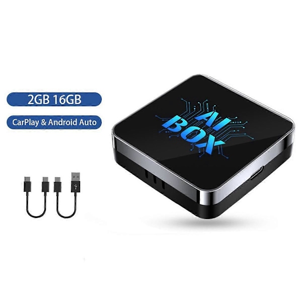 CarPlay AI Box Android 13 5Ghz WiFi Bluetooth Android Auto Langaton CarPlay -sovitin 2G+16G
