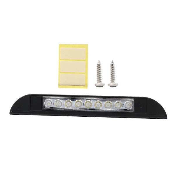 12V 4.5W LED RV Markiisin Valo 9 IP56 Vedenpitävä Valo Jahtiin Merenkulkuun Asuntovaunuun Perävaunun Ulkoportaikkoon (Musta)