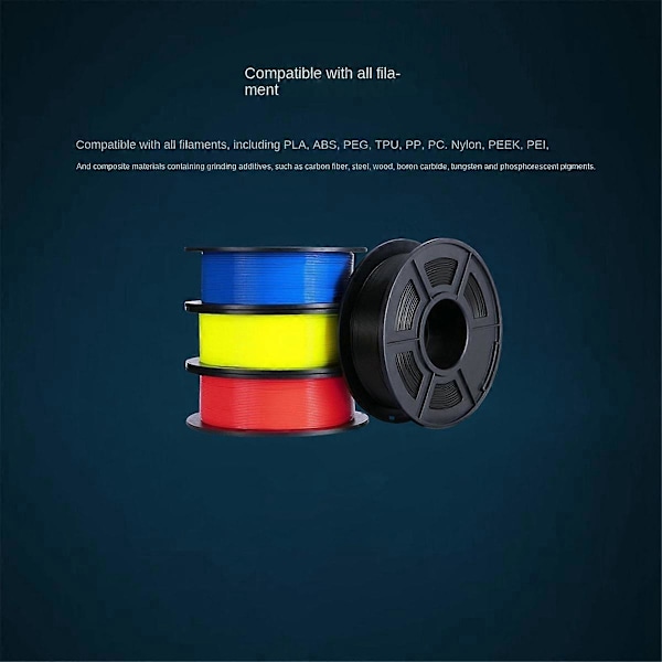 För Ender5/Ender3/V2/CR10 Hotend Kit Värmeblock Bi-Metall Hals 500 Kopparpläterad för Volcano Munstycke 3D-skrivardel, A