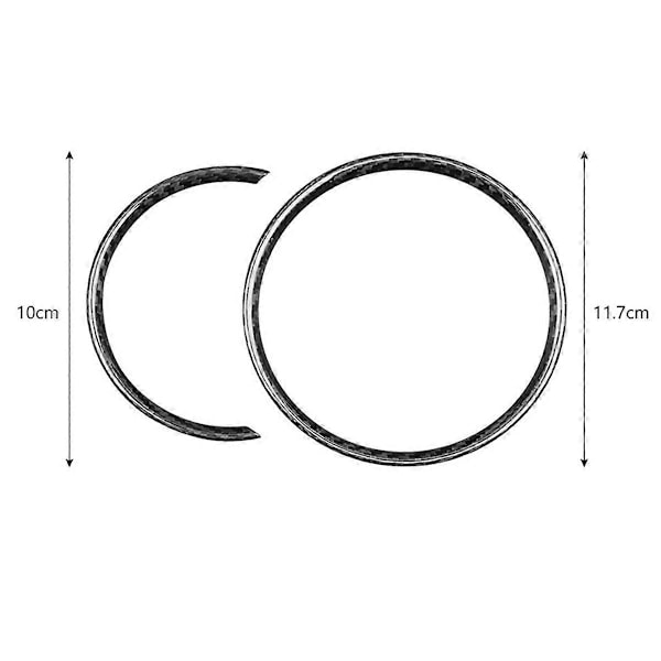 Ekte Hard Carbon Fiber Turteller Klistremerker for MINI ONE S JCW F54 F55 F56 F57 F60 Bilinteriørtilbehør