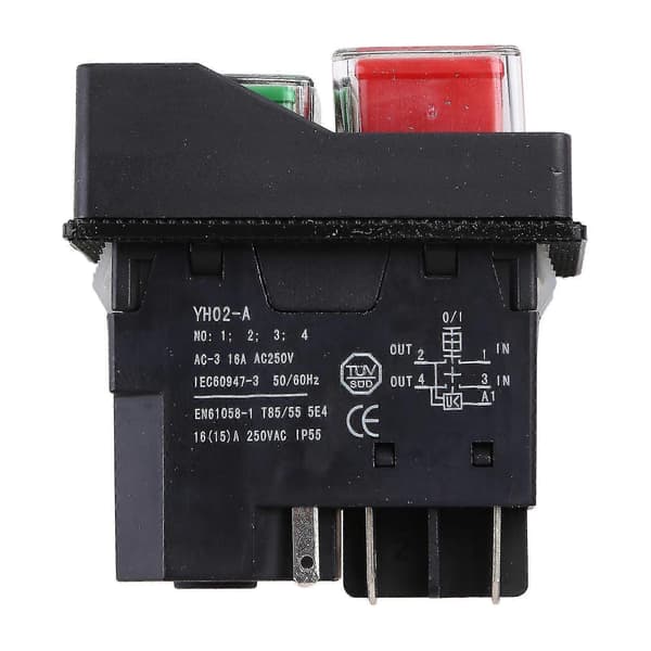 Kld-28a Vattentät Magnetisk Strömbrytare Explosionssäker Tryckknappsbrytare 220v Ip55