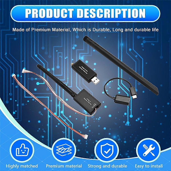 3DR 500MW 433MHZ Radio Telemetri Luft & Jord Data Transmit Modul til Drone Tilbehør