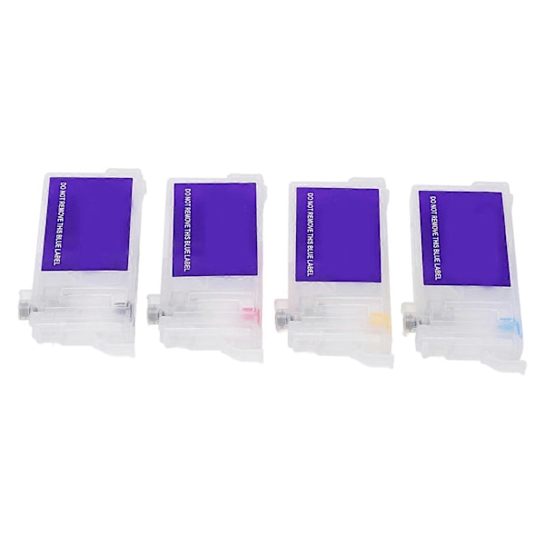 4 stk. blekkpatron refill uten chip for T802XL1 T802XL2 T802XL3 T802XL4 skrivere erstatning