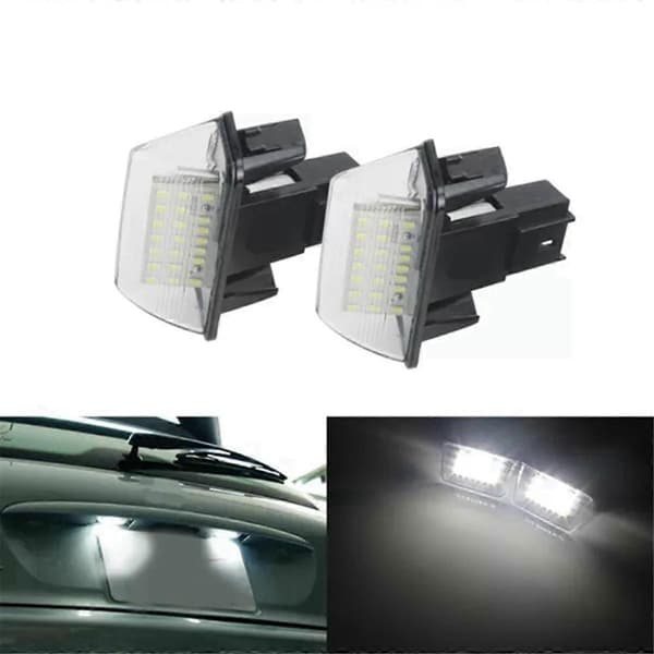Nummerpladelygte Samling 6340A3 til 206 207 306 307 406 407 5008 Partner LED Xenon Nummerpladelygte
