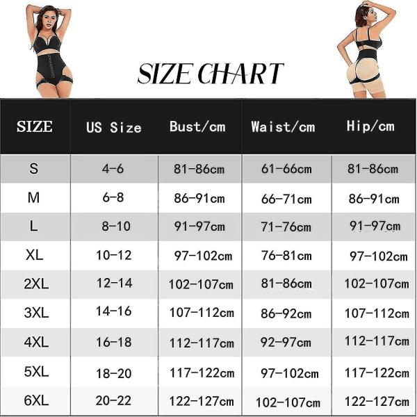 Tflycq Cuff Tummy Trainer Femme Exceptionell Shapewear, 100% Osynlig Lyfter Snabbt Höfterna Och Stramar Åt Midjan. 2XL