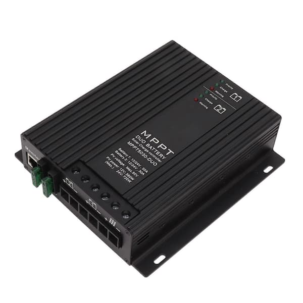 Solar Opladningsregulator Aluminiumlegering Intelligent Bluetooth Batteriopladningsregulator